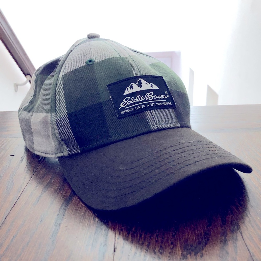 Eddie Bauer Plaid Baseball Cap